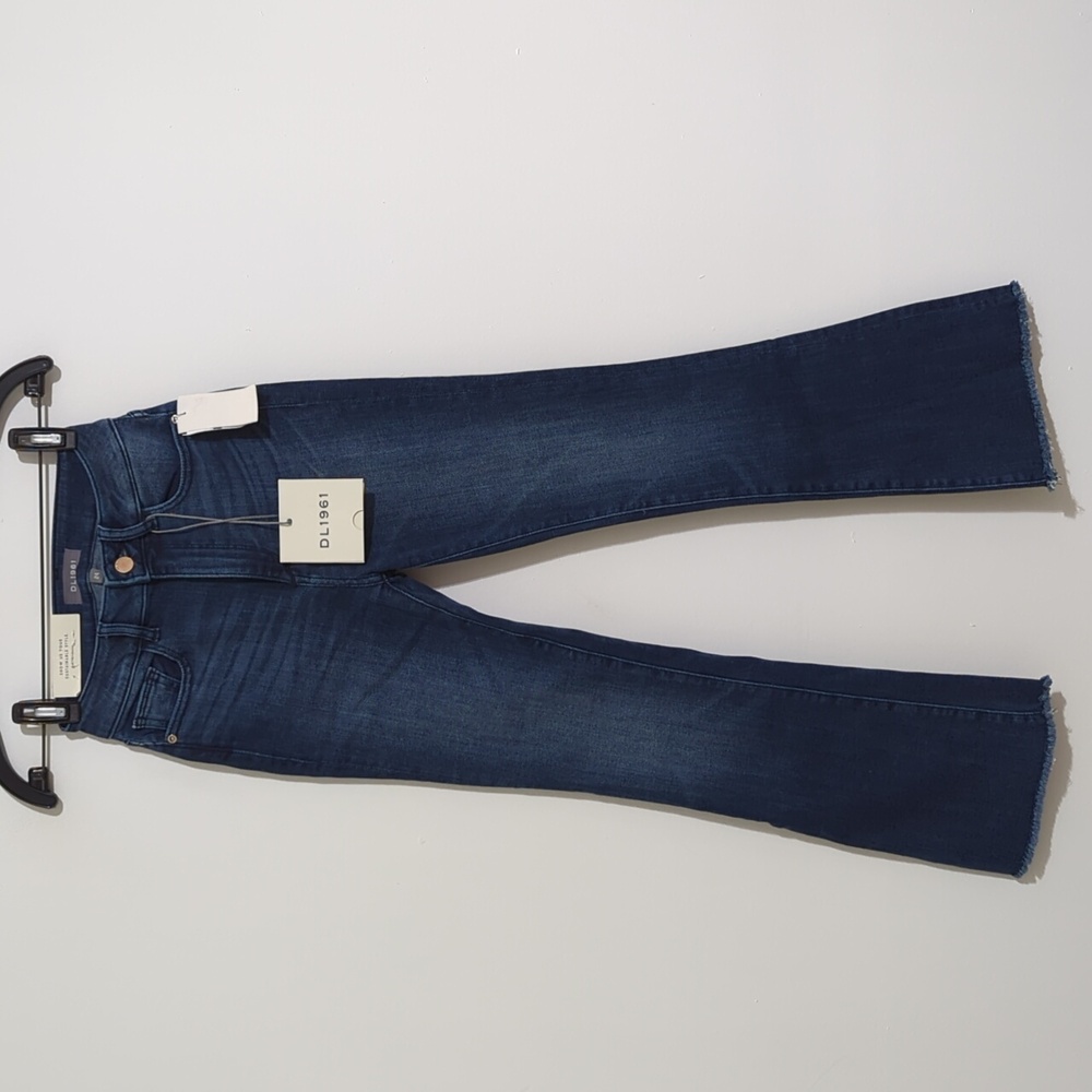 NWT DL1961 Bridget cropped high rise instasculpt Boot jean size 24 inseam 26"